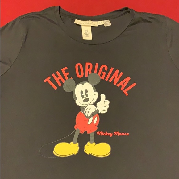 Disney H&M Black Mickey Mouse Shirt size XL - Picture 2 of 5